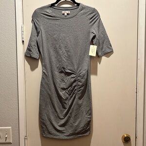 Guess Gray Mid Sleeve Dress